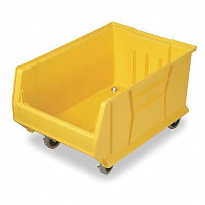 E4548 Mobile Bin Yellow Polypropylene 11 in