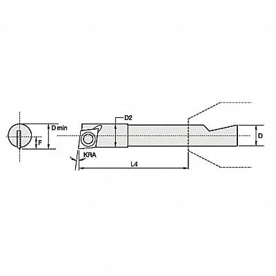 Indexable Boring Bar 0.1800 HSS