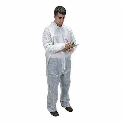 D2175 Coveralls 3XL Wht Polypropylene PK25