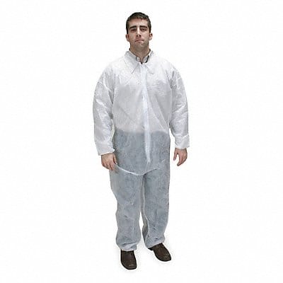 D2176 Coveralls M Wht Polypropylene PK25