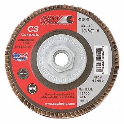 Flap Disc 4.5x5/8-11 C3 Cmpct Cer XL 60G