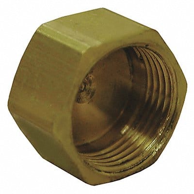 Brass Compression Cap Lead Free 1/4