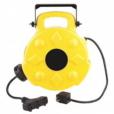 Cord Reel 50 ft 14/3 SJTW Yellow 120VAC