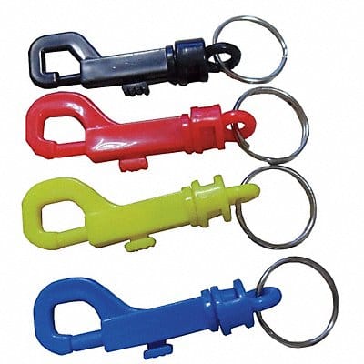 Plastic Key Clip 2-5/8 In Assorted PK40