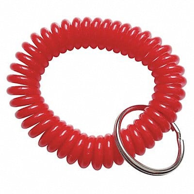Wrist Coil Key Ring Red PK10