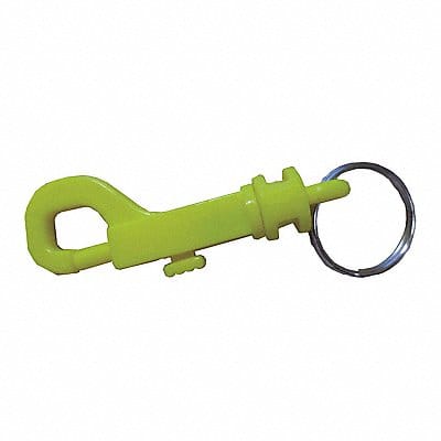 Plastic Key Clip 2-5/8 In Yellow