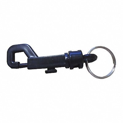 Plastic Key Clip 2-5/8 In Black