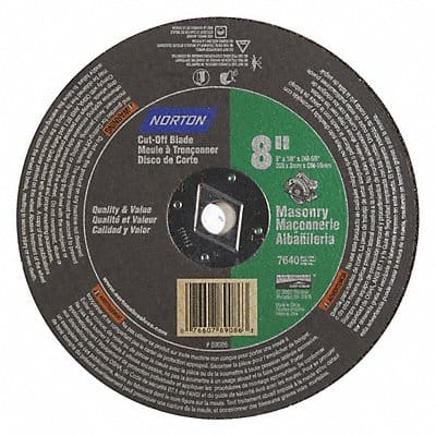 CutOff Wheel Norton Masonry 8 x1/8 x5/8