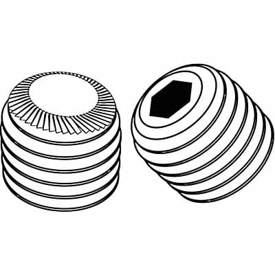 ScktStScrw KnrldCupPt #10-32 5/8 L PK100