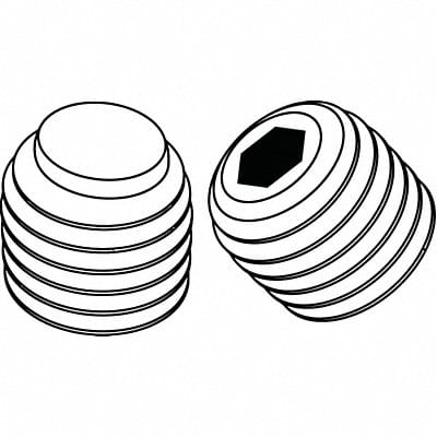 ScktStScrw 1/2DogPt 1/4 -28 3/8 L PK100