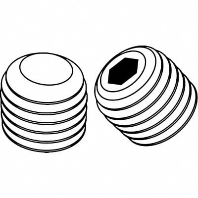 ScktStScrw FlatPt #10-32 3/16 L PK50