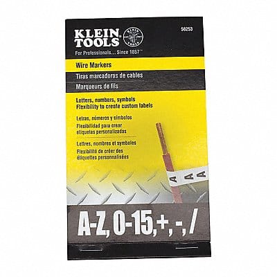 Individual Wire Marker Preprinted Label