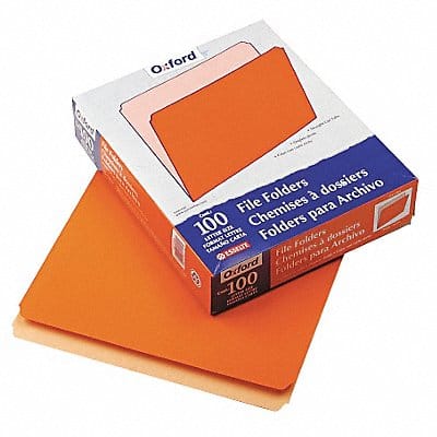 Letter File Folders Orange PK100