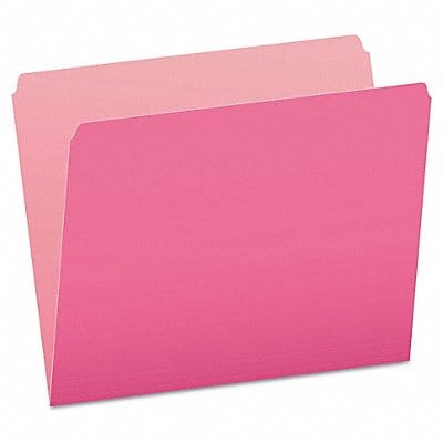 Letter File Folders Pink/Lt Pink PK100