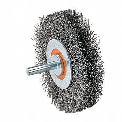 Mtd Wheel Brush Crimped 3 D X 3/4 W Mtd Wheel Brush Crimped 3 D X 3/4 W