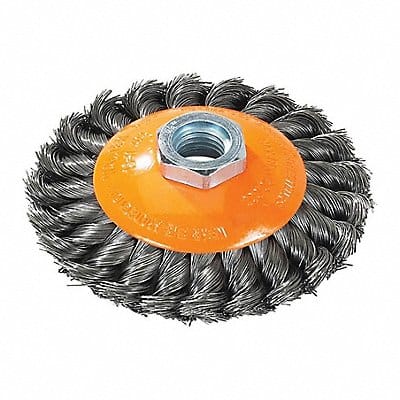 Saucer Cup Brush Knot-twist 5 X 5/8 -11