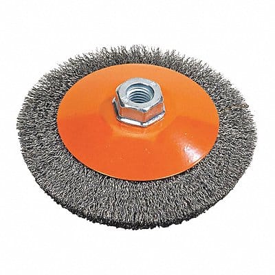 Saucer Cup Brush Crimped 5 X 5/8 -11