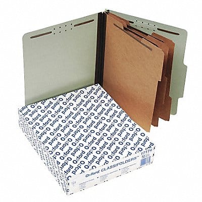 Letter File Folders Green PK10