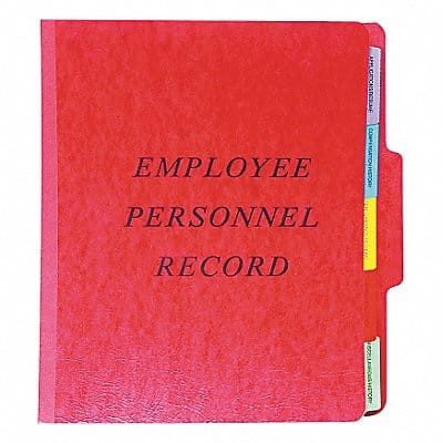 Employee/Personnel File Folder Red