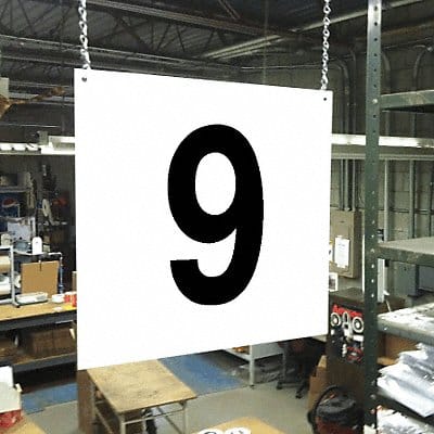 Hanging Aisle Sign Legend 9