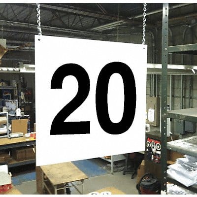 Hanging Aisle Sign Legend 20