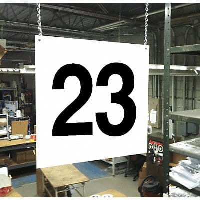 Hanging Aisle Sign Legend 23
