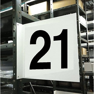 Projecting Aisle Sign 12in x 12in Vinyl