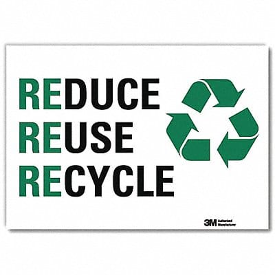 Recycling Sign 10x14in Rflctive Sheeting