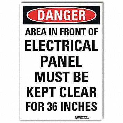 Danger Sign 14inx10in Reflctv Sheeting