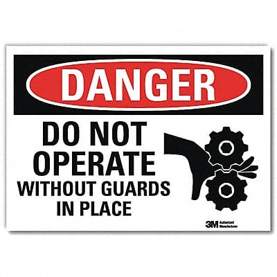Danger Sign 7inx10in Reflective Sheeting