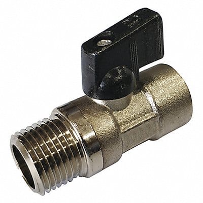 Mini Ball Valve 1/2 FNPT x MNPT Brass