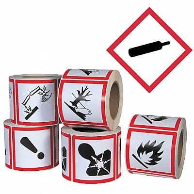 Pictogram Label Gas Cylinder PK500