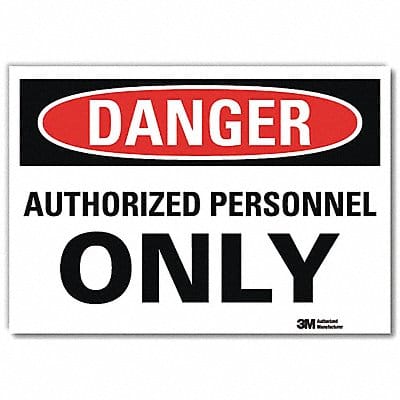 Danger Sign 7inx10in Reflective Sheeting