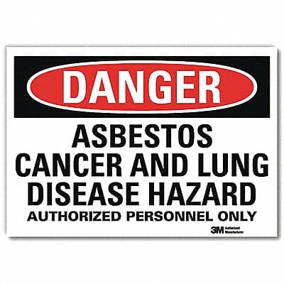Danger Sign 7inx10in Reflective Sheeting
