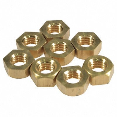 Hex Nut 3/8-16 Br PK 8