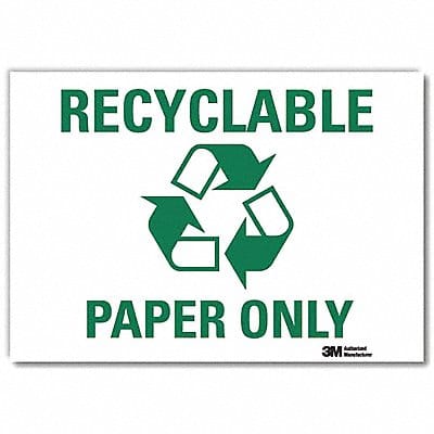 Recycling Sign 10x14in Rflctive Sheeting