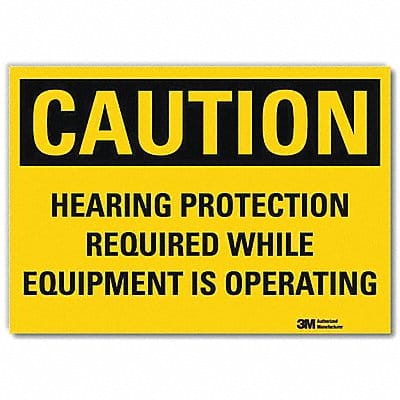 Caution Sign 7inx10in Reflctv Sheeting