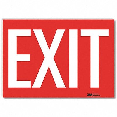 Exit Sign 7in x 10in Reflective Sheeting