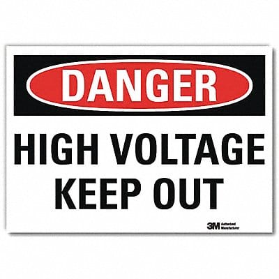 Danger Sign 10inx14in Reflctv Sheeting