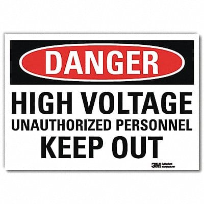 Danger Sign 7inx10in Reflective Sheeting