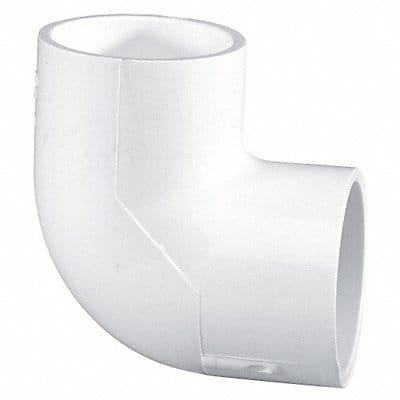 90 Elbow 8 in Schedule 40 Socket White