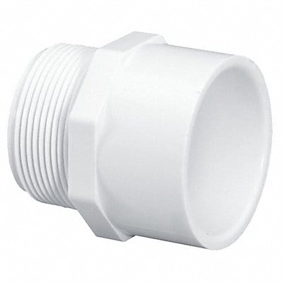 Male Adapter 1/2 in Schedule 40 White
