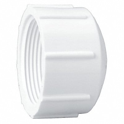 Cap 1 1/2 in Schedule 40 FNPT White