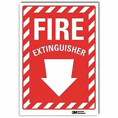 Fire Extinguisher Sign 14x10in Rflctive Fire Extinguisher Sign 14x10in Rflctive