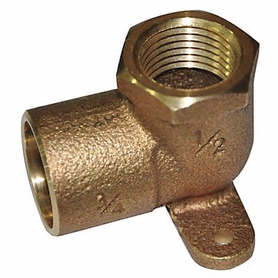 Drop Elbow 90 Deg Cast Copper 3/4