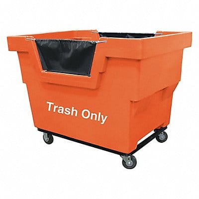 Cube Truck HDPE Orange 23.6 cu ft.