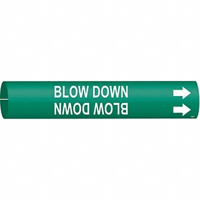 Pipe Marker Blow Down 13/16in H 4/5in W