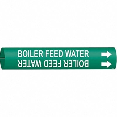 Pipe Markr Boiler Feed Water 2in H 2in W