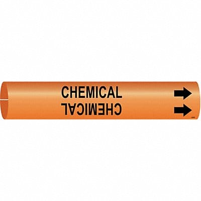 Pipe Marker Chemical 7/8 in H 7/8 in W