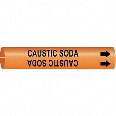 Pipe Mrkr Caustic Soda 13/16in H 4/5in W